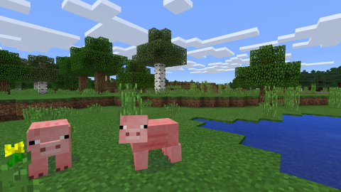 Schweinchen in Minecraft