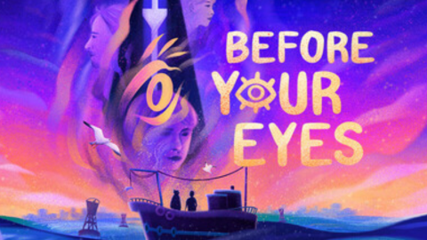 Ein malerische Szene zeigt ein einzelnes, altes Fischerboot auf dem offenen Meer. Die Szene wird von den letzten Sonnenstrahlen eines Sonnenuntergangs erleuchtet. 