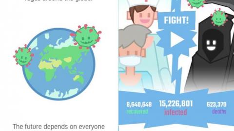 Spielen Sie 10 Mikrospiele über das empfohlene Verhalten während der Coronavirus-Pandemie,