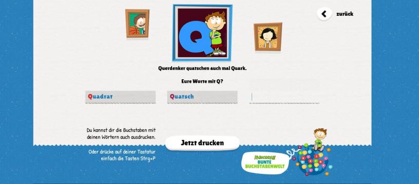 Bunte Buchstabenwelt