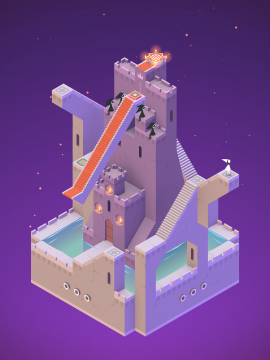 Level aus Monument Valley, Nächtliche Szenerie Nächtliche Szenerie im Spiel Monument Valley