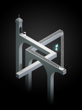 Düstere Szene aus Monument Valley, optische Täuschung Düstere Szene aus Monument Valley, optische Täuschung