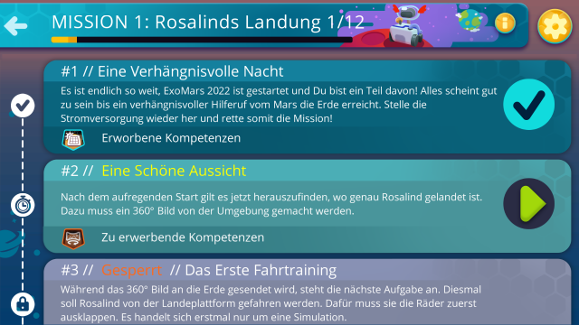 Screenshot NEPO Missions