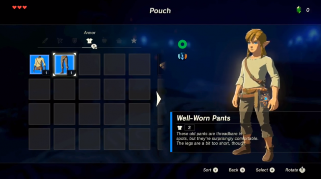 Screenshot aus dem Spiel Legend of Zelda: Breath of the Wild