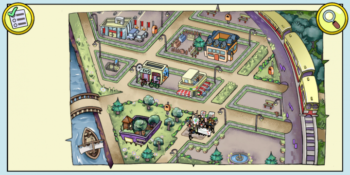 Kartenansicht der Stadt