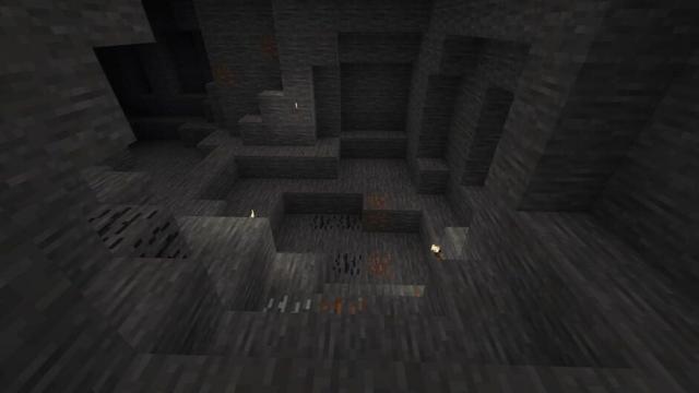 Gruft mit Fackeln in Minetest