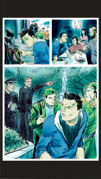 Comicseite zu Marco und seinen Problemen mit seiner Familie