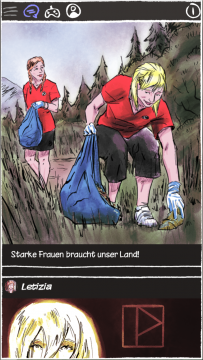 Social Media Feed von Franziska