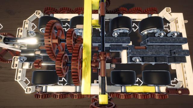 Building an engine with the automobile editor.