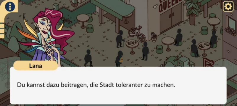 Screenshot 2025-03-13 at 13-04-27 Das Ilios Experiment - Playing History.png Ein Dialog des Hauptcharakters mit einer Bewohnerin der Ilios Stadt.