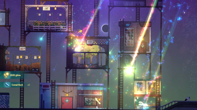 Spiritfarer SCREENSHOTS 06.png Feuerwerk auf dem Schiff.