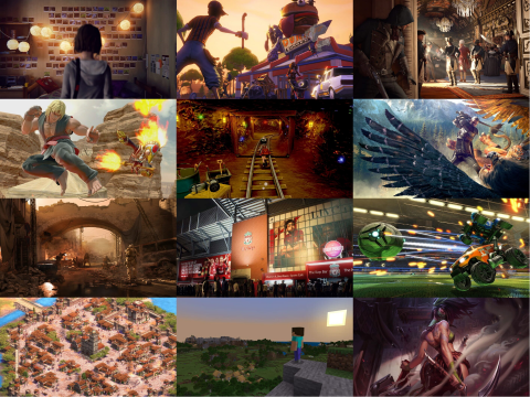 Collage verschiedener Games