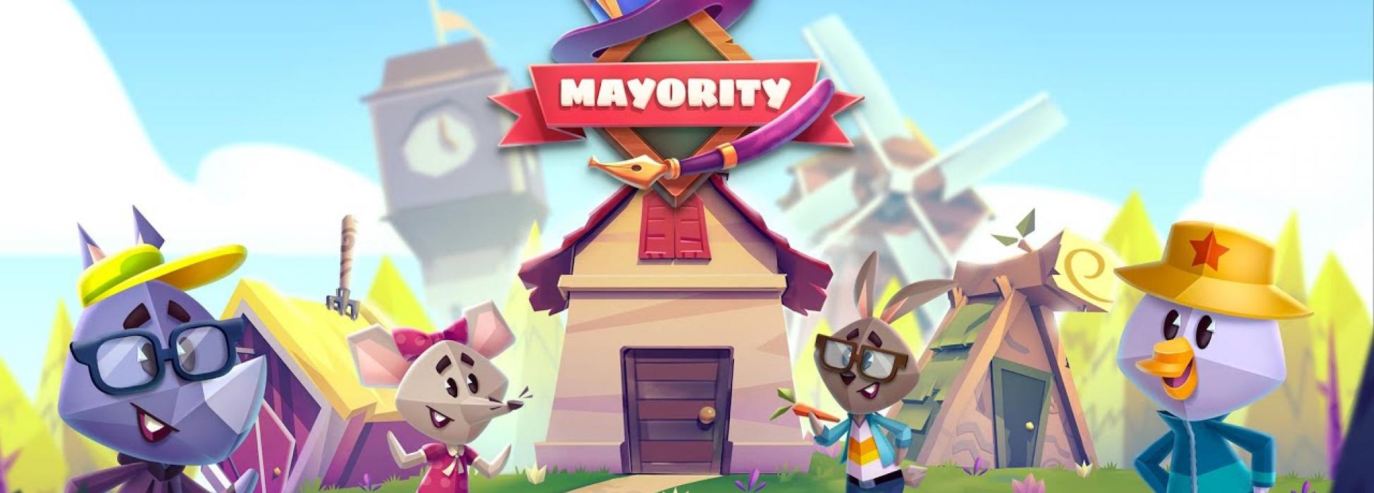 Logo des Spiels über cartoonhaften Charakteren in Tierform