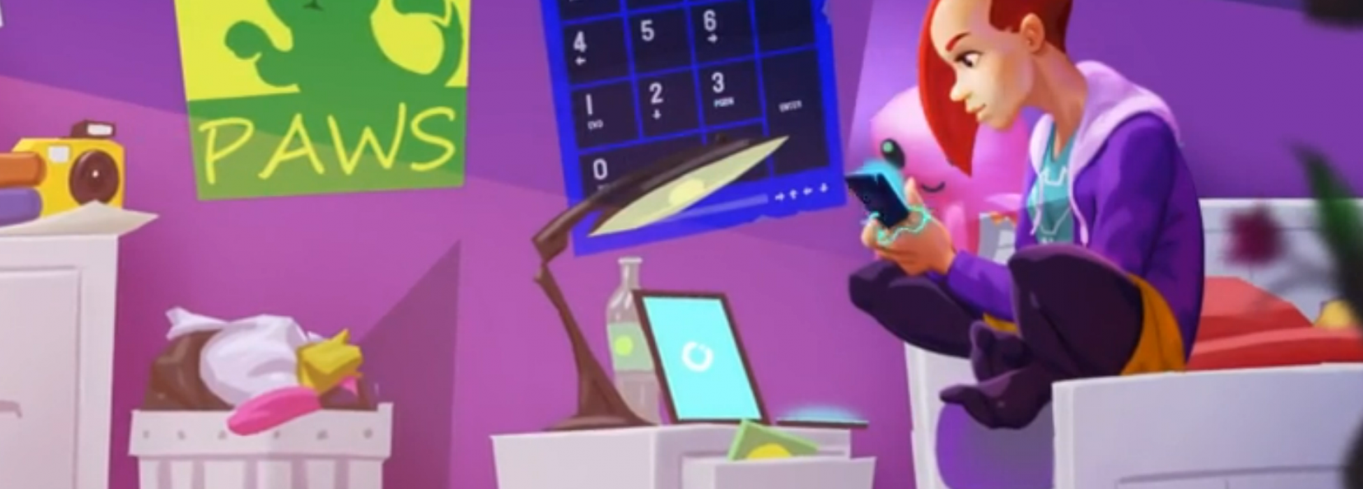 Protagonistin Toni in ihrem Zimmer